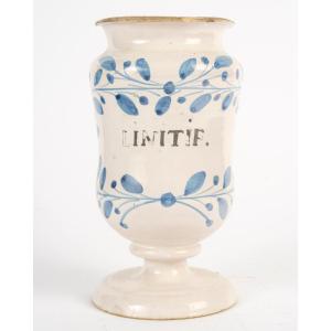 Rare Pot d’Apothicaire en Faïence de Nevers – XVIIIe siècle