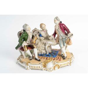 Unterweisbach (porcelain Manufactory) - Rococo Scenettes - Porcelain Groups, 20th Century