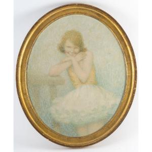 Lucien Boulier (20th Century) Young Dancer - Intimate Portrait
