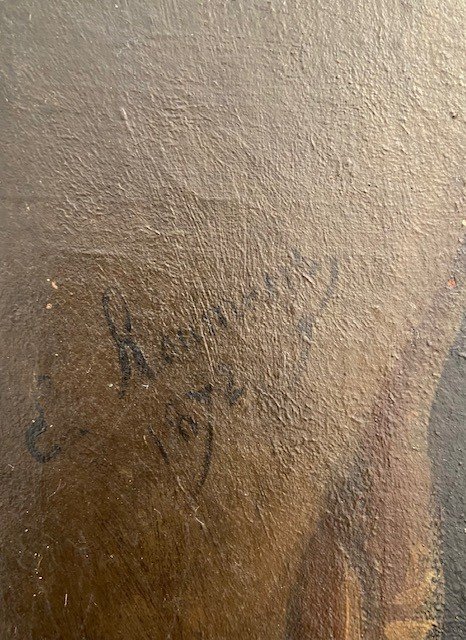 Lot 313 - Portrait Du Baron Fernand De Lagny Signé Emile Roumens - XIX ème -photo-4