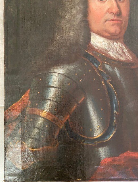 Portrait Of A Man In Armor 18th Century-photo-2