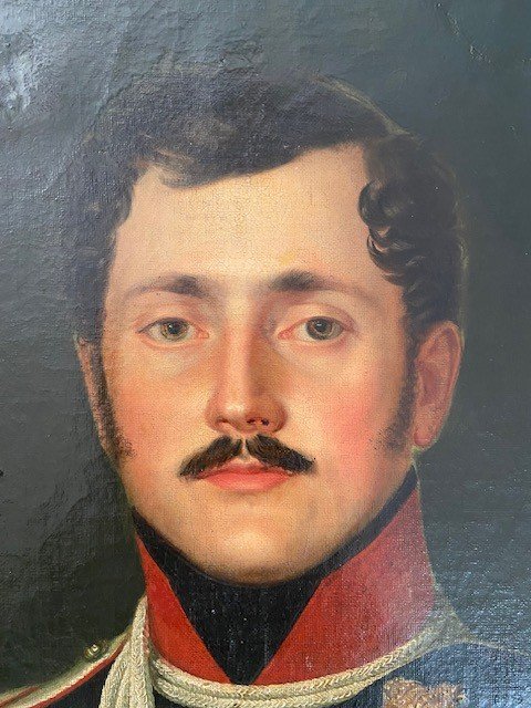 Portrait d'Officier Chasseur à Cheval, époque Restauration-photo-2
