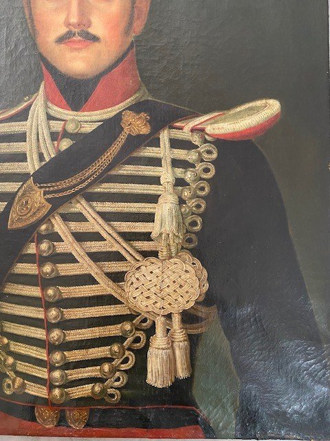 Portrait d'Officier Chasseur à Cheval, époque Restauration-photo-3