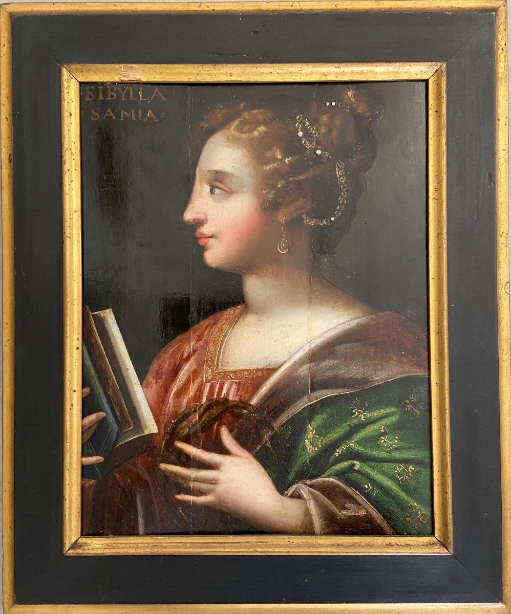 Portrait De Sibylle Samia, école Du XVIIème Siècle