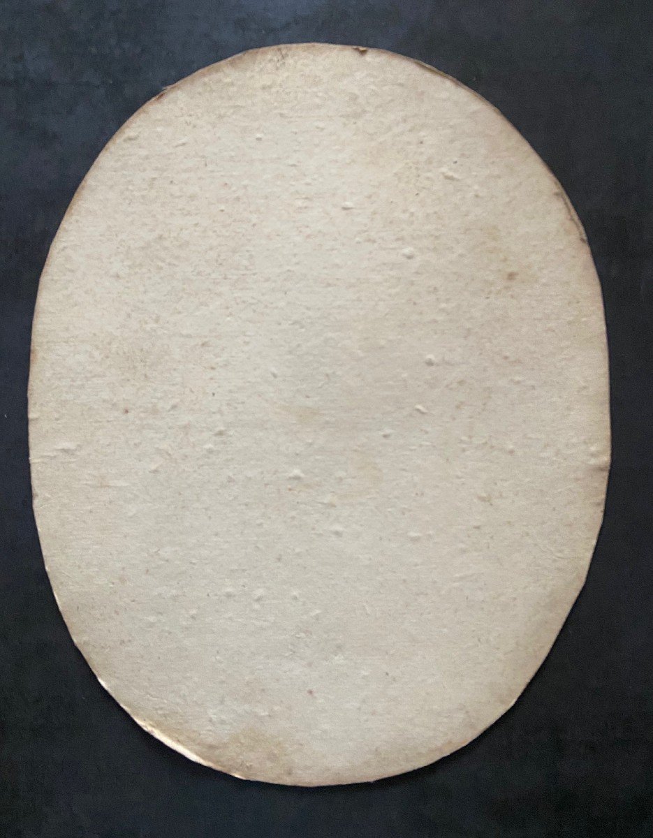 Portrait De Suzanne Stadel De Fontenelle, Fin XVIIIème, Huile Sur Carton-photo-3