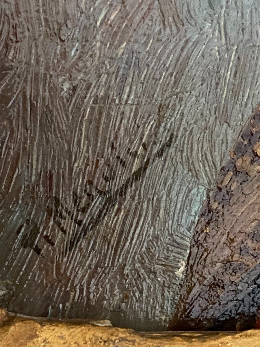 Portrait Du Maréchal De Saxe, Fin XVIIIème Début XIXème, Huile Sur Panneau-photo-4