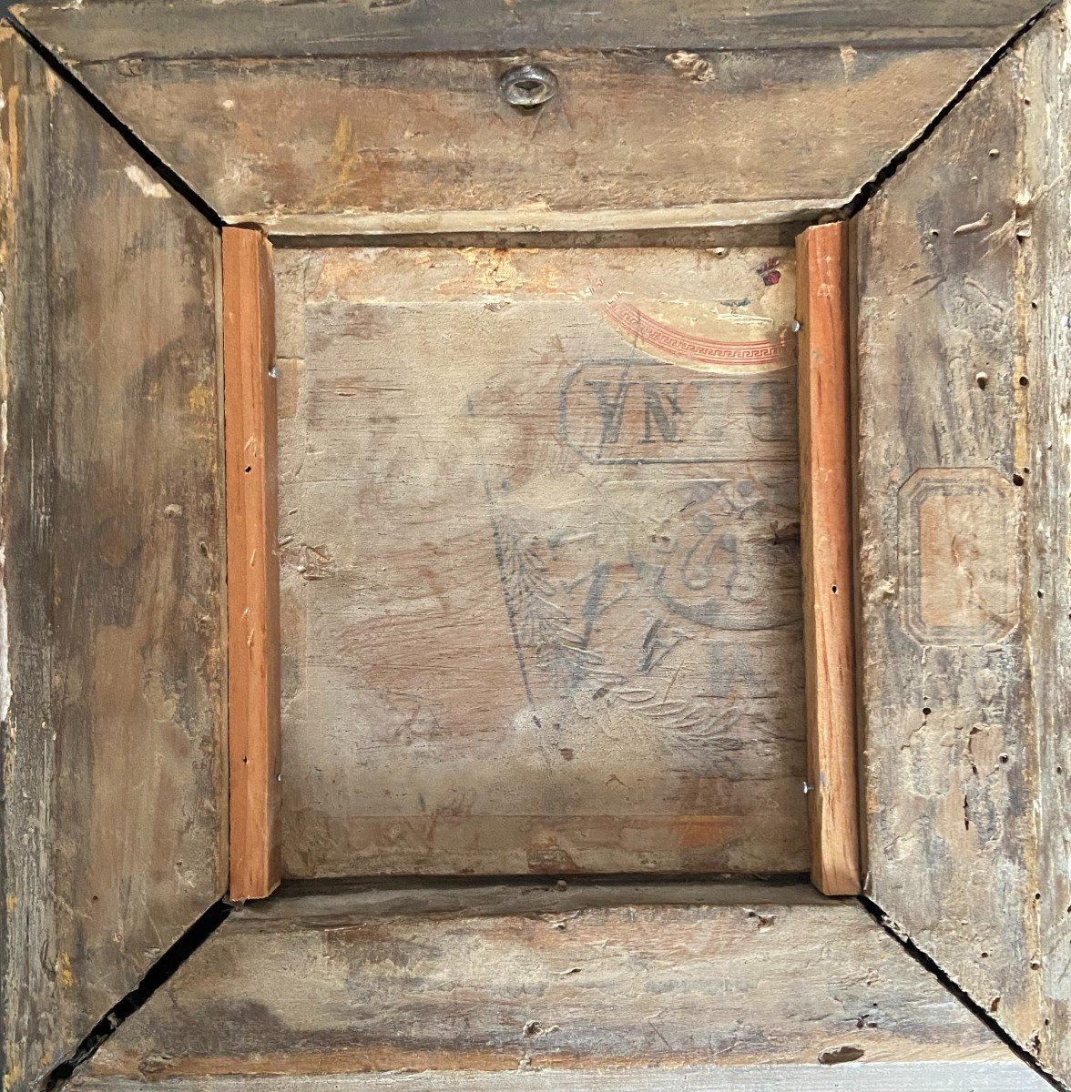 Portrait Du Maréchal De Saxe, Fin XVIIIème Début XIXème, Huile Sur Panneau-photo-1