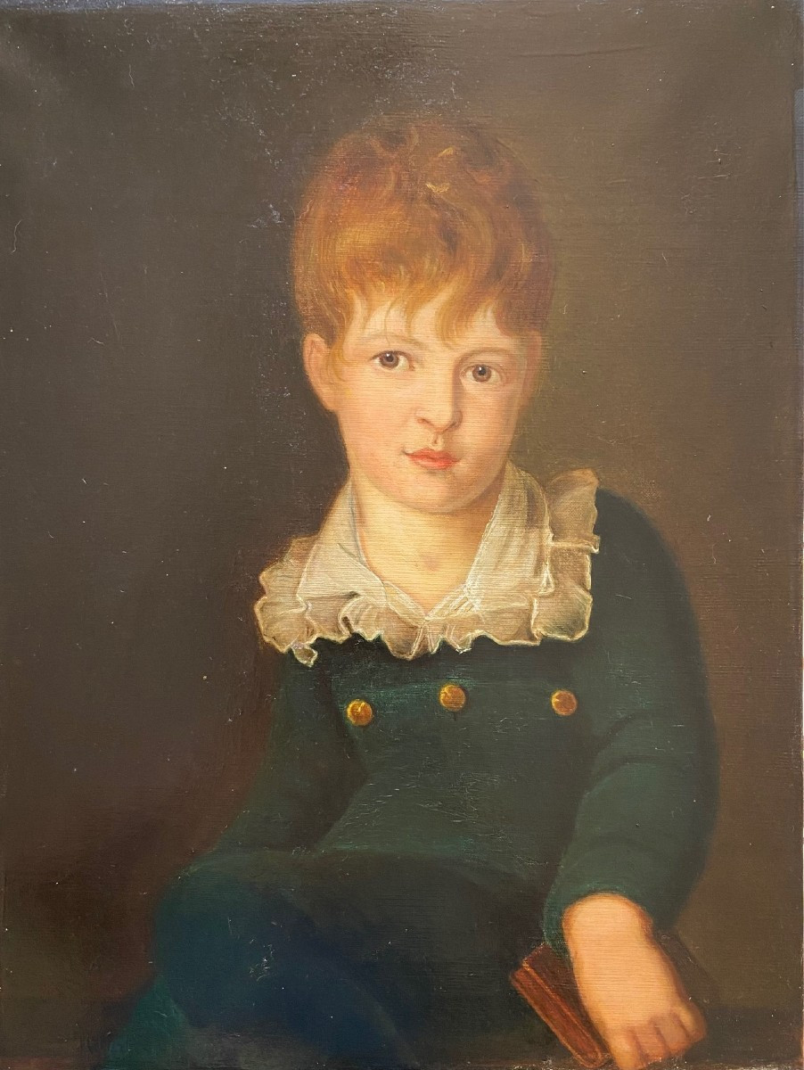 Portrait Du Comte Crivelli, Heinrich Friedrich, Huile Sur Toile Du XIXème -photo-2