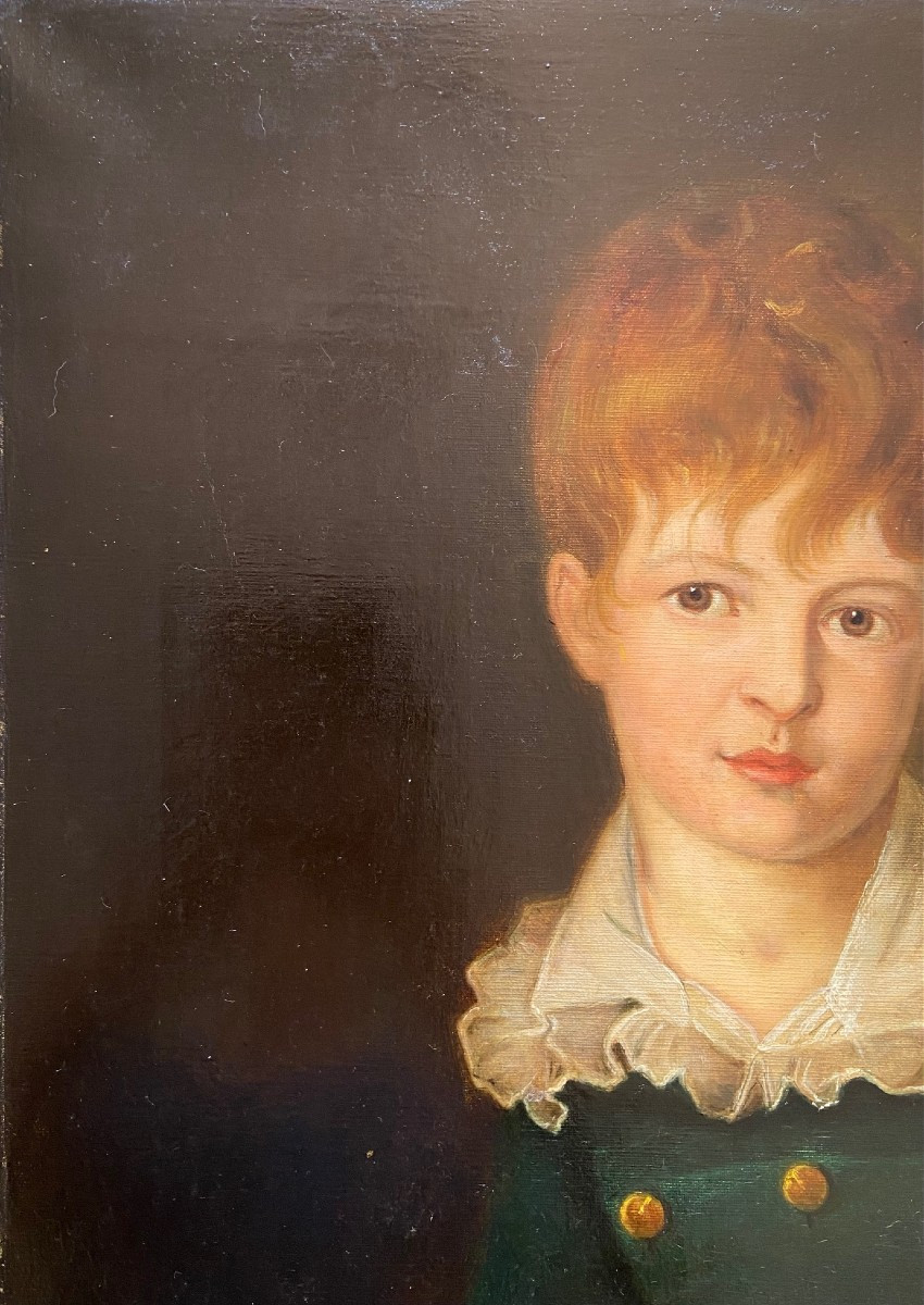 Portrait Du Comte Crivelli, Heinrich Friedrich, Huile Sur Toile Du XIXème -photo-4