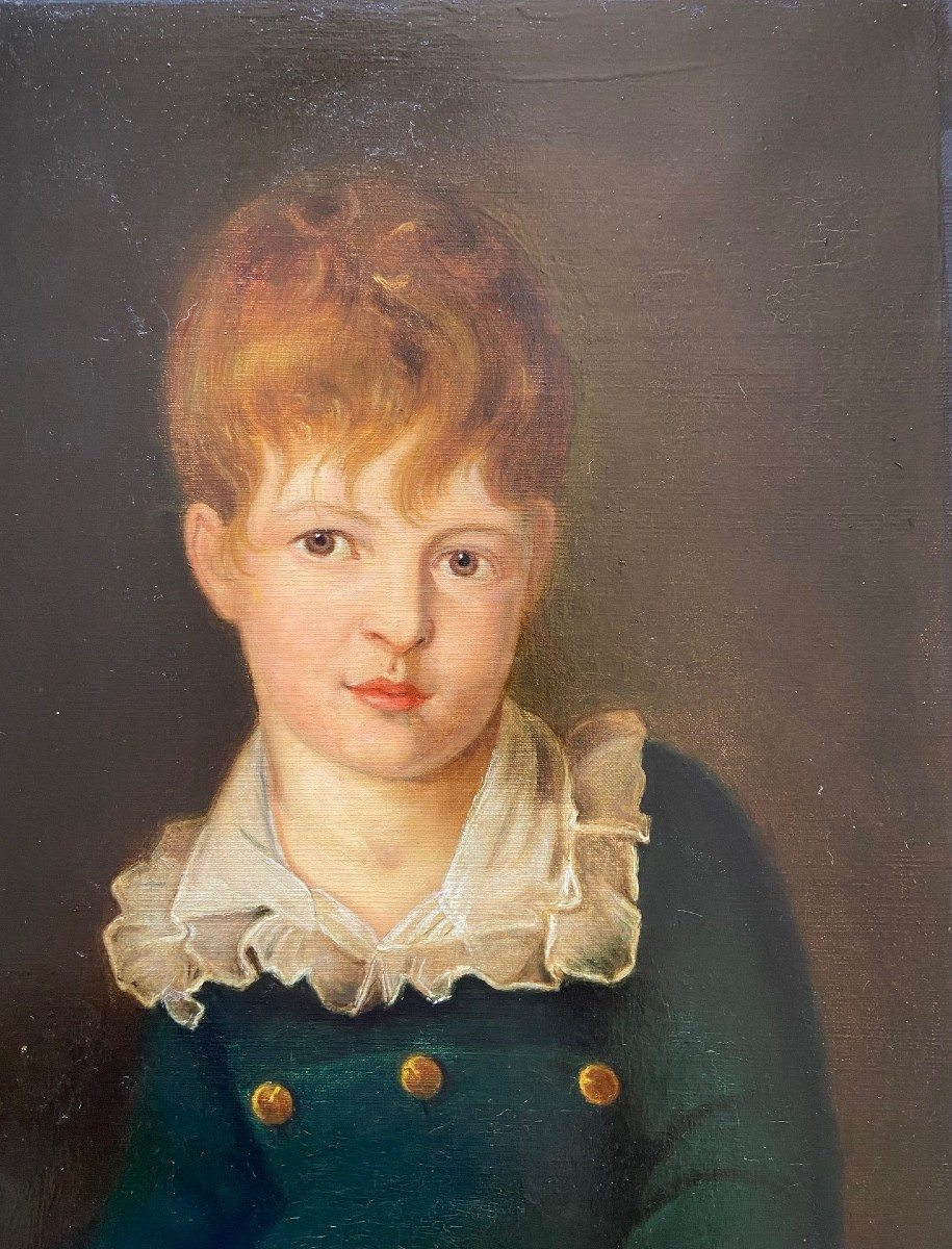 Portrait Du Comte Crivelli, Heinrich Friedrich, Huile Sur Toile Du XIXème -photo-1