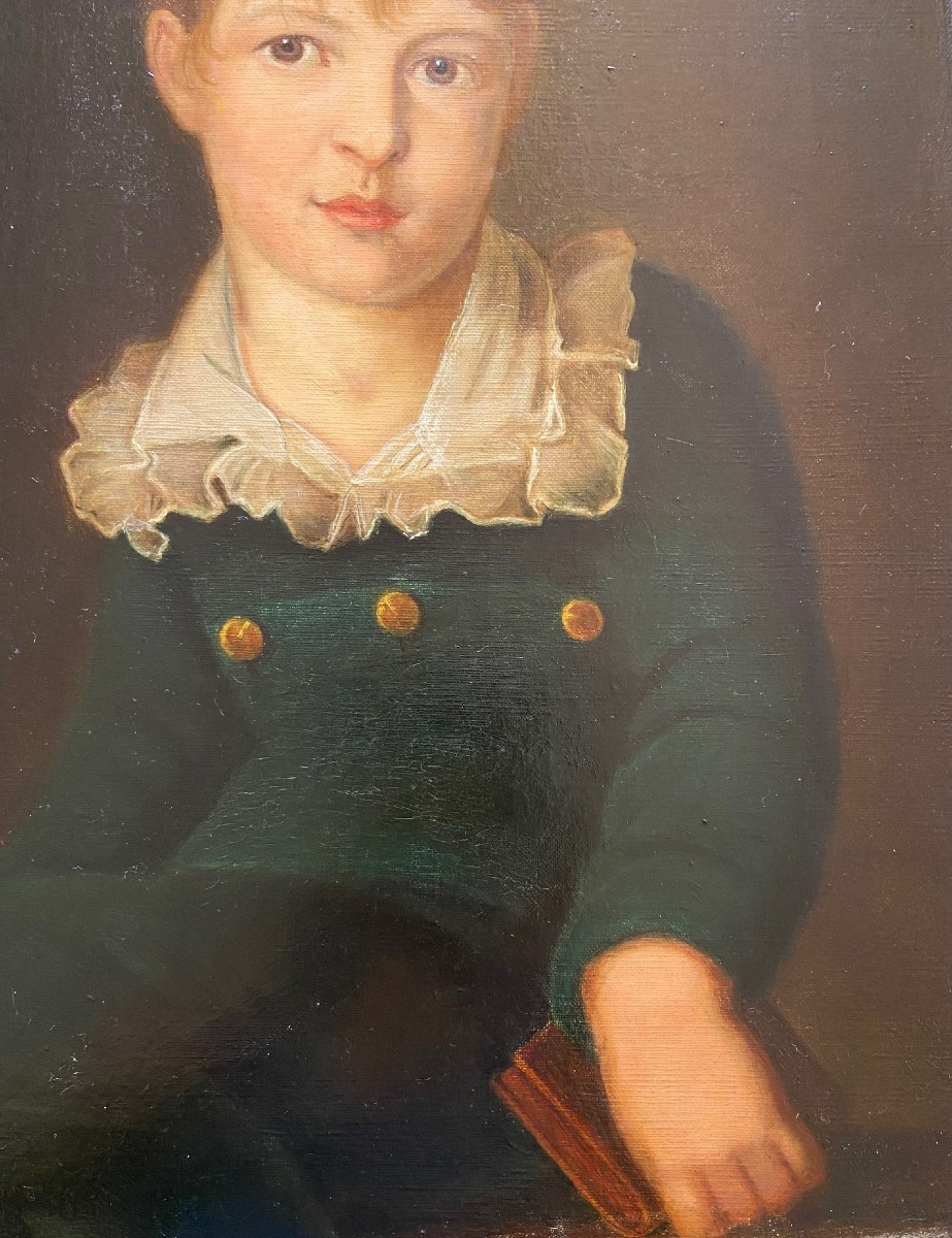 Portrait Du Comte Crivelli, Heinrich Friedrich, Huile Sur Toile Du XIXème -photo-3