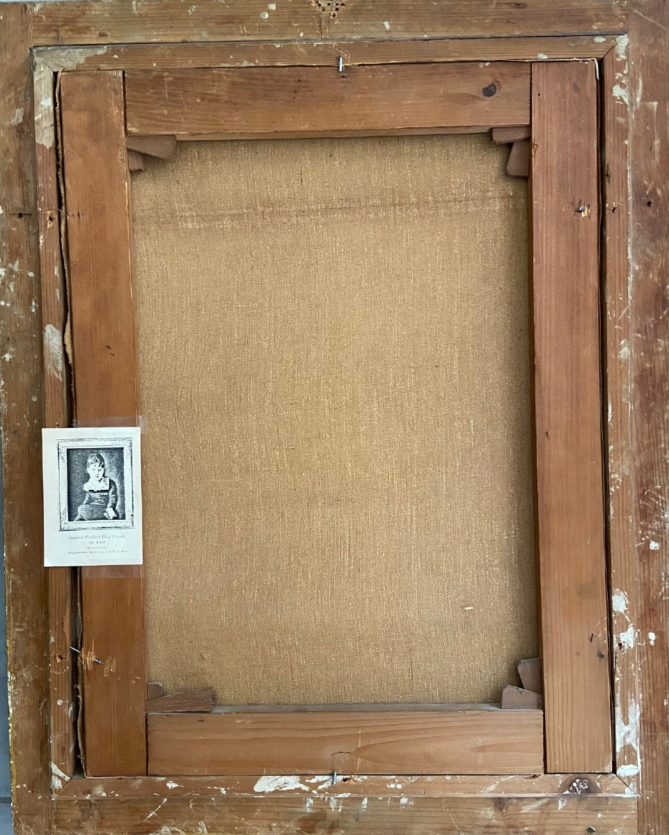Portrait Du Comte Crivelli, Heinrich Friedrich, Huile Sur Toile Du XIXème -photo-5