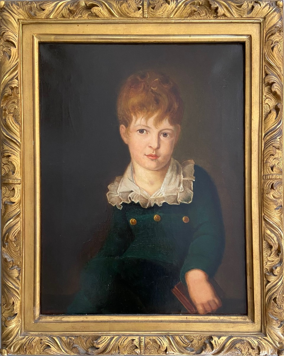 Portrait Du Comte Crivelli, Heinrich Friedrich, Huile Sur Toile Du XIXème 