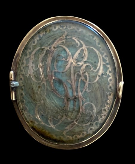 Miniature, portrait d'homme vers 1780, monture en or-photo-3