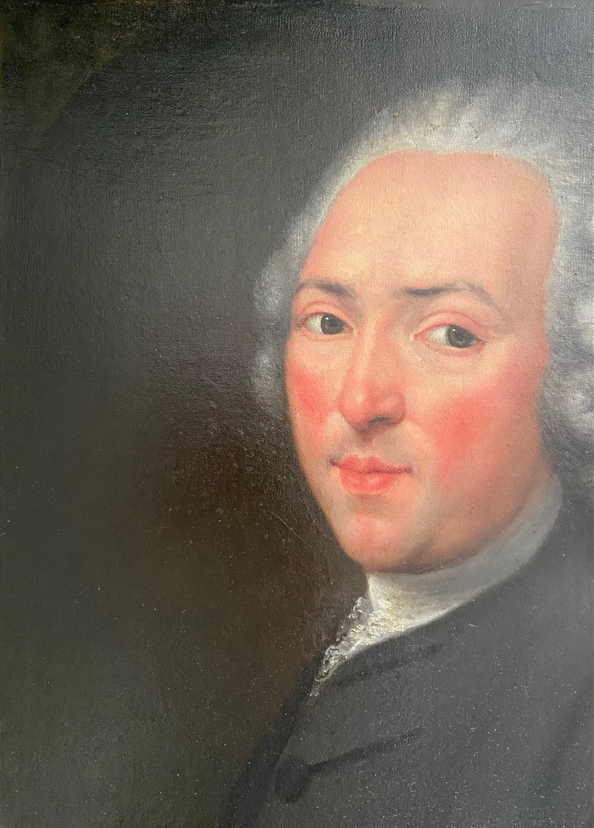 Portrait Of A Man Of Quality, 18th Century, Oil On Canvas-photo-3