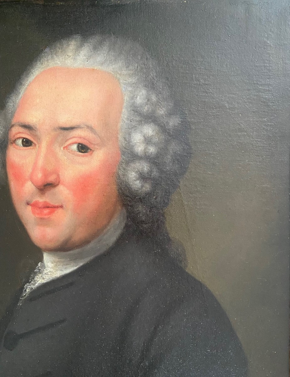 Portrait Of A Man Of Quality, 18th Century, Oil On Canvas-photo-4