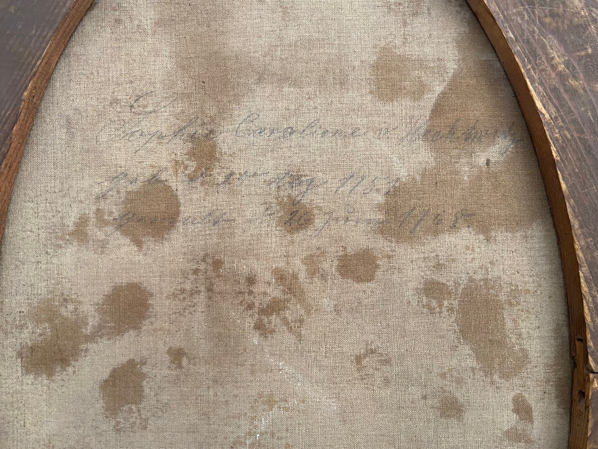 Portrait Of Sophie Caroline V., 18th Century, Oil On Canvas-photo-5