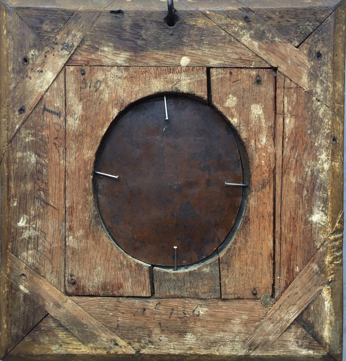 LOT 163 - Grande Miniature sur cuivre, Portrait De Gentilhomme Fin XVIIème Siècle-photo-3