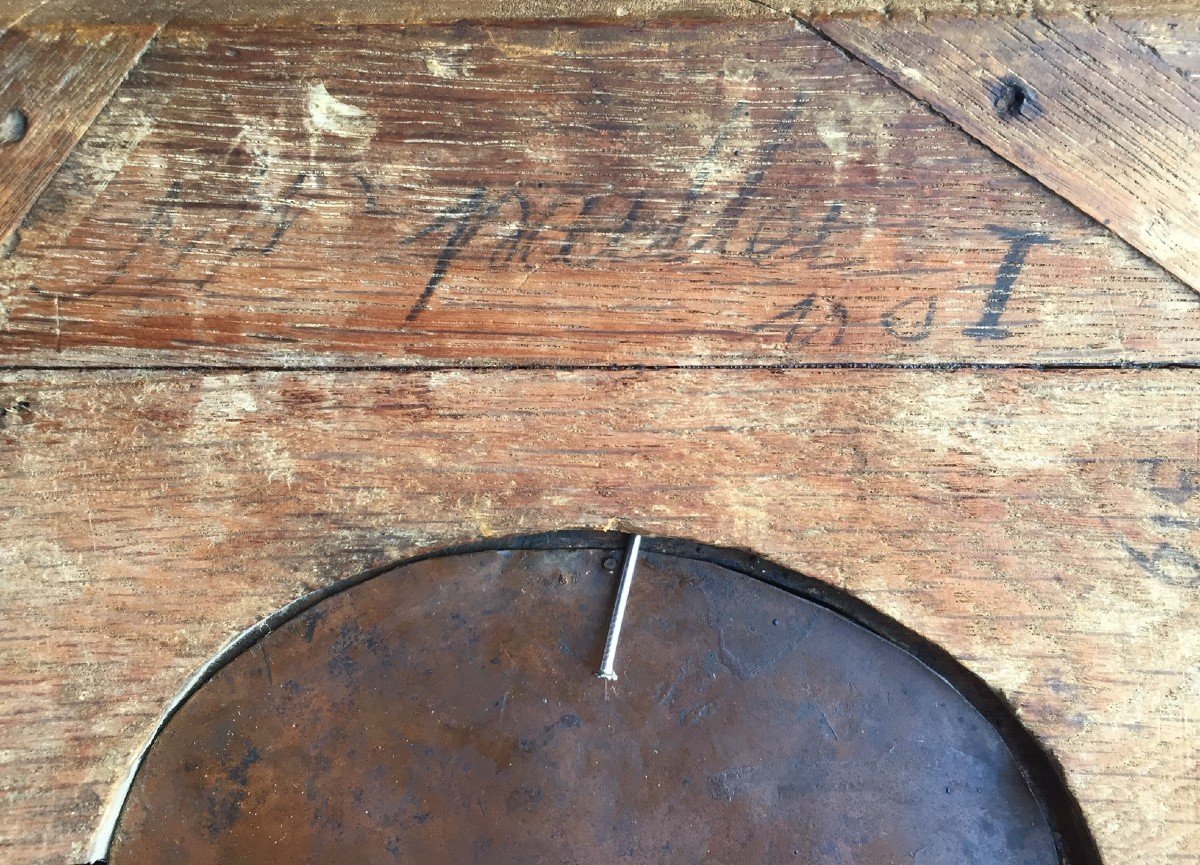 LOT 163 - Grande Miniature sur cuivre, Portrait De Gentilhomme Fin XVIIème Siècle-photo-4