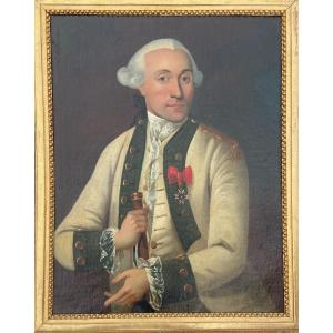 LOT 286 - Portrait d'Officier d'Infanterie Vers 1767, époque Louis XV, école Française