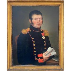 Bust Portrait Of Mr. Penet, Artillery Captain - 19th Century -