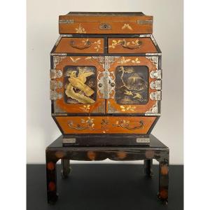 Small Asian Cabinet, 19th Century