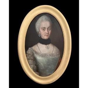 Portrait Of Sophie Caroline V., 18th Century, Oil On Canvas