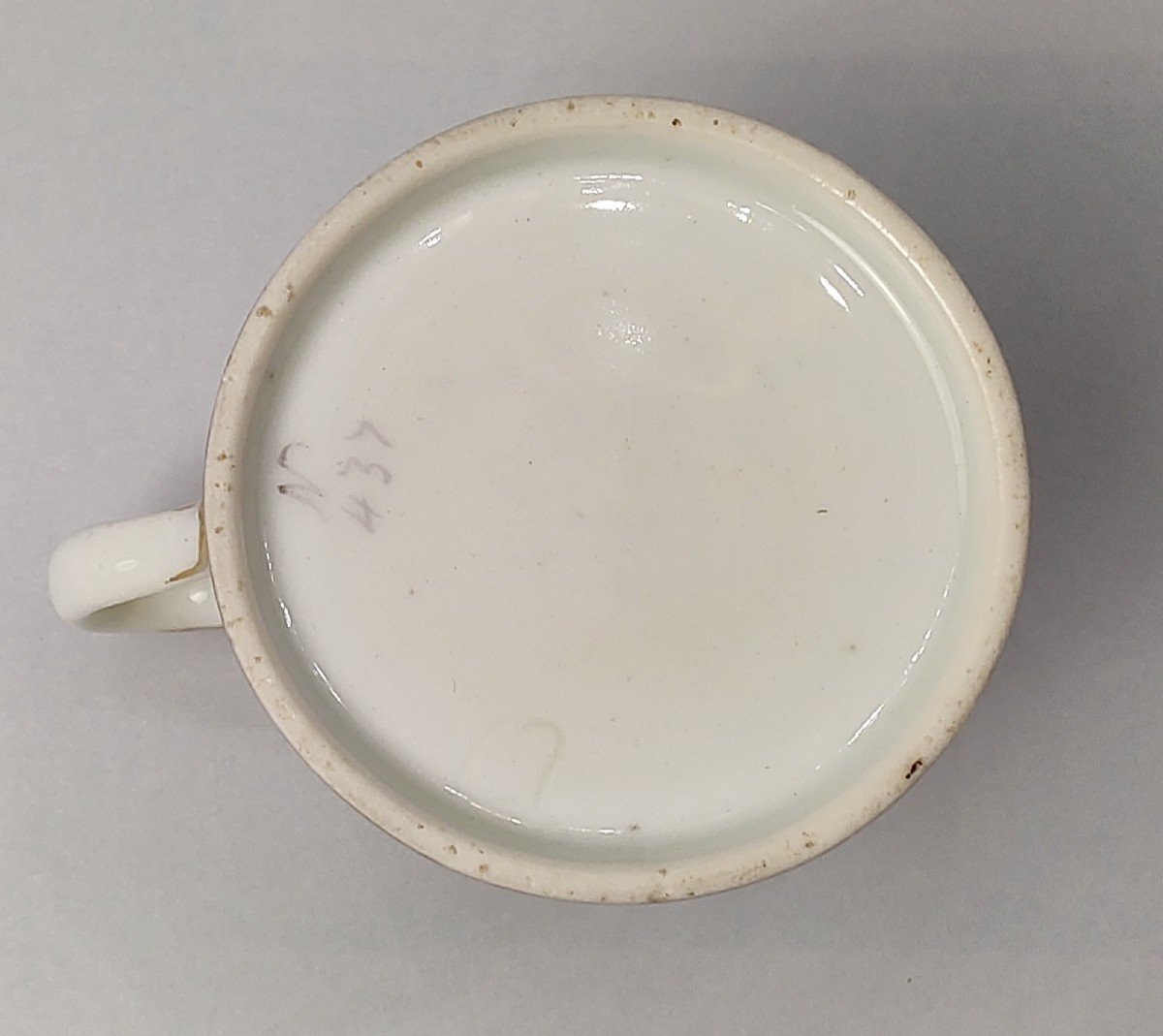Niderviller - Tasse Et Sa Soucoupe à Fond Jaune à Décor Polycrhome De Papillons - XVIIIe Siècle-photo-8