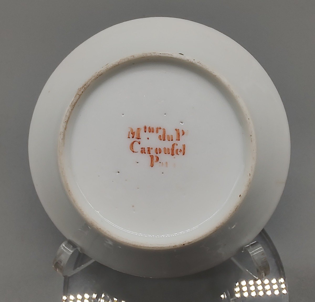 Paris - Manufacture Du Petit Carousel - XVIIIe Siècle - Tasse Et Sa Soucoupe-photo-4