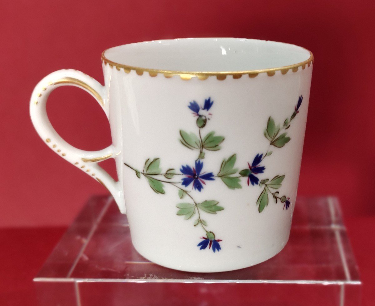 Manufacture De Locré - XVIIIe Siècle - Grande Tasse à Chocolat Et Sa Soucoupe.-photo-1