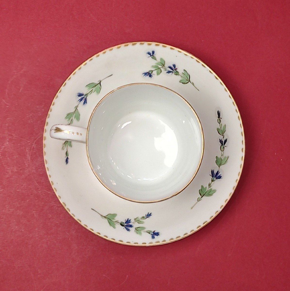 Manufacture De Locré - XVIIIe Siècle - Grande Tasse à Chocolat Et Sa Soucoupe.-photo-5