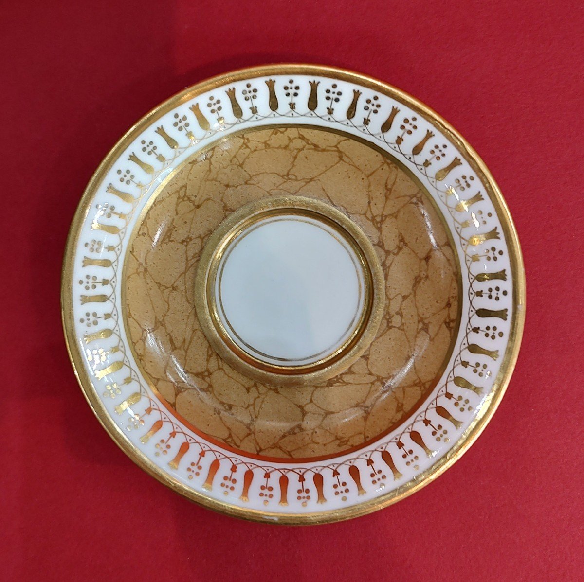 Manufacture De Dagoty - 1st Empire Period - Cup With Sepia Camaïeu Decoration.-photo-4