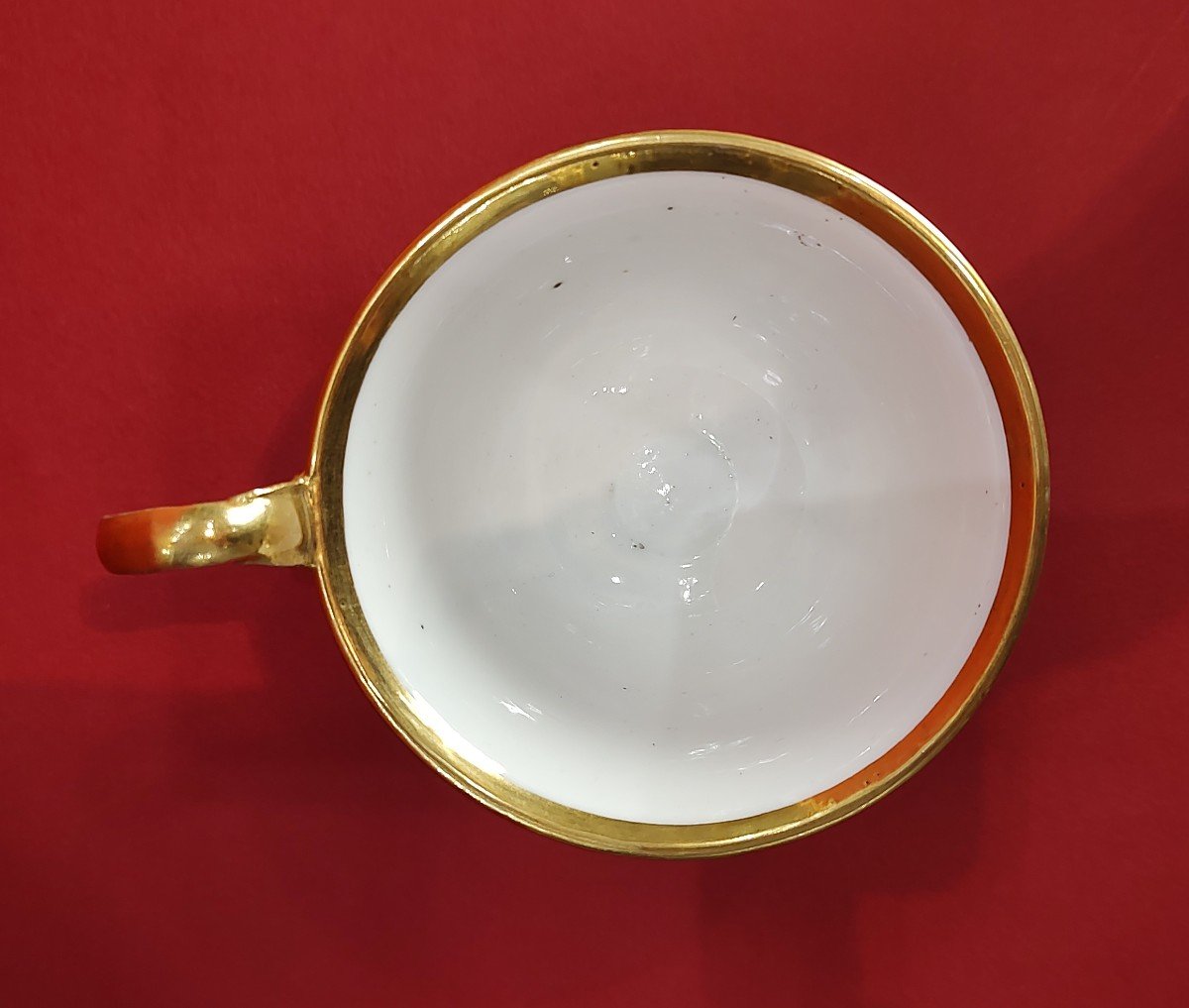 Manufacture De Dagoty - 1st Empire Period - Cup With Sepia Camaïeu Decoration.-photo-5