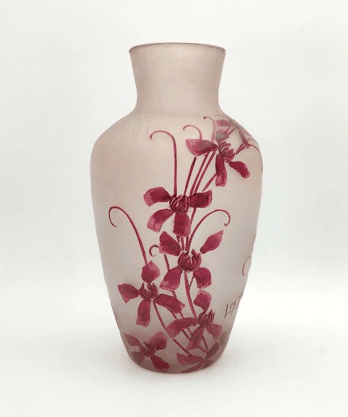 Ets Legras 1916/1936 - “talma” Vase With Ivy Decoration 