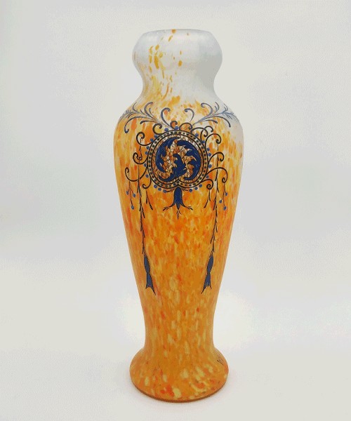 Legras - Saint Denis - Early 20th Century - Large Vase From The Printania Series 