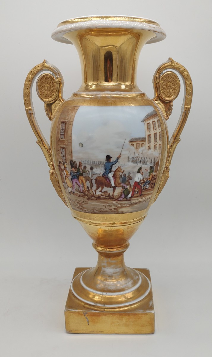 Paris - First Half Of The 19th Century - Pair Of Seditious Vases With Revolutionary Decorations-photo-3