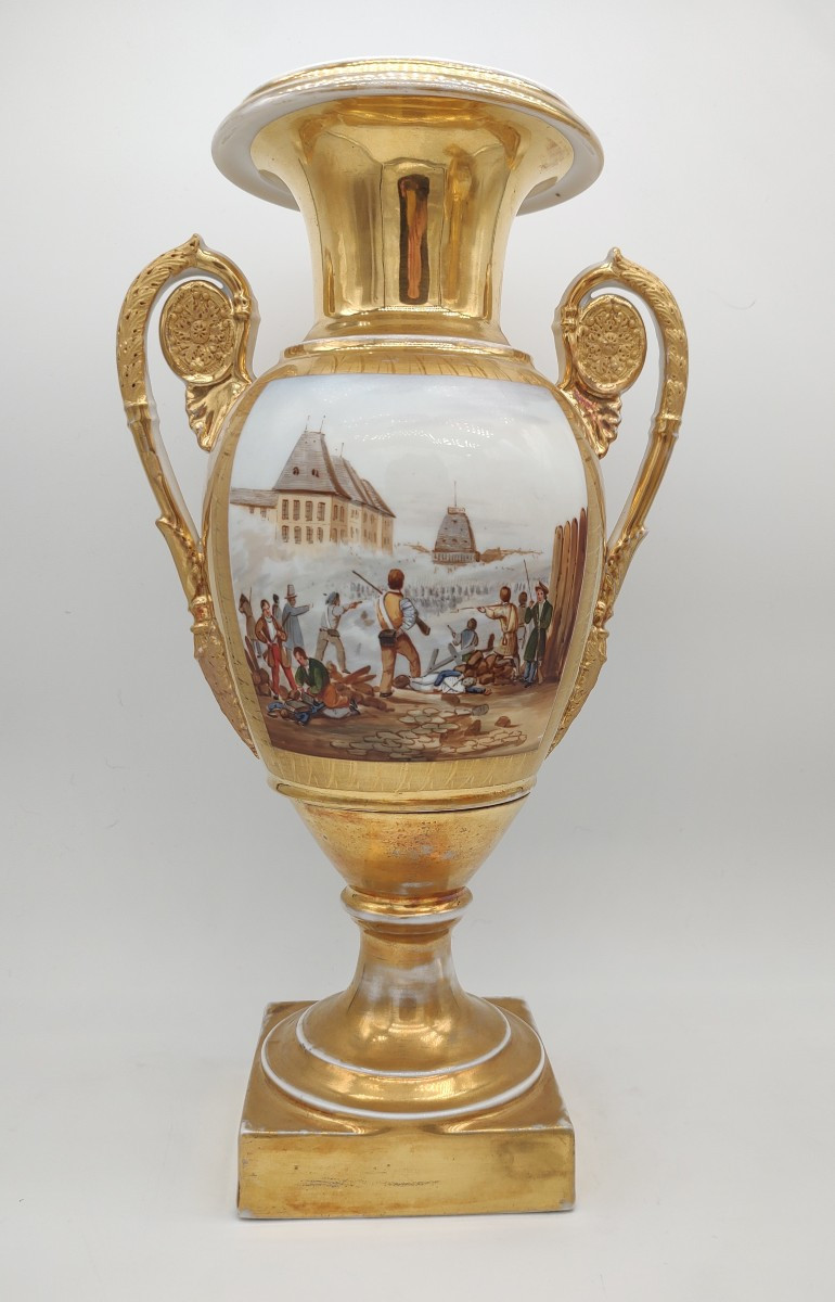 Paris - First Half Of The 19th Century - Pair Of Seditious Vases With Revolutionary Decorations-photo-4