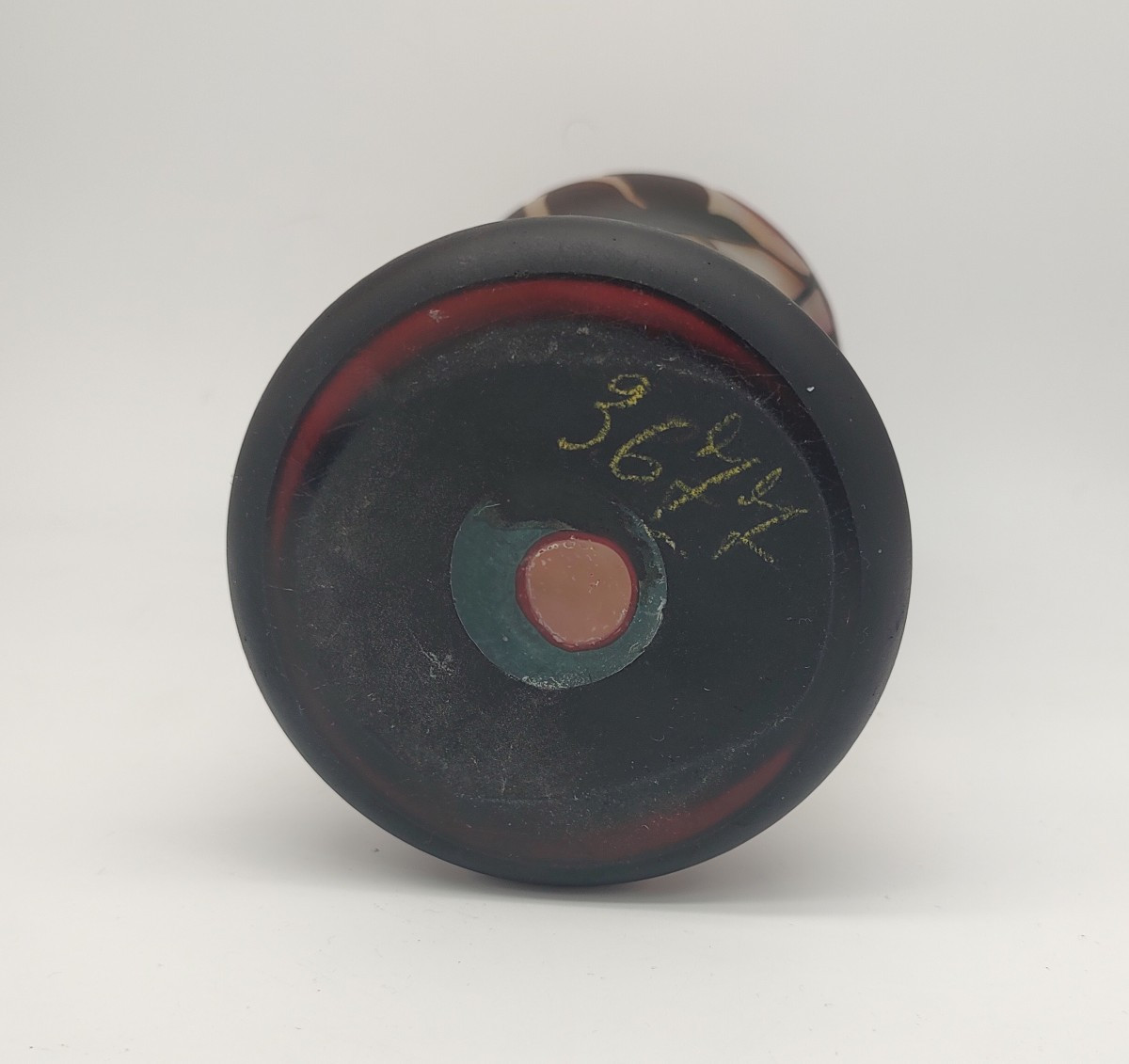 Daum Nancy - Vers 1910 - Vase à décor de branches et de fruits du kaki-photo-5