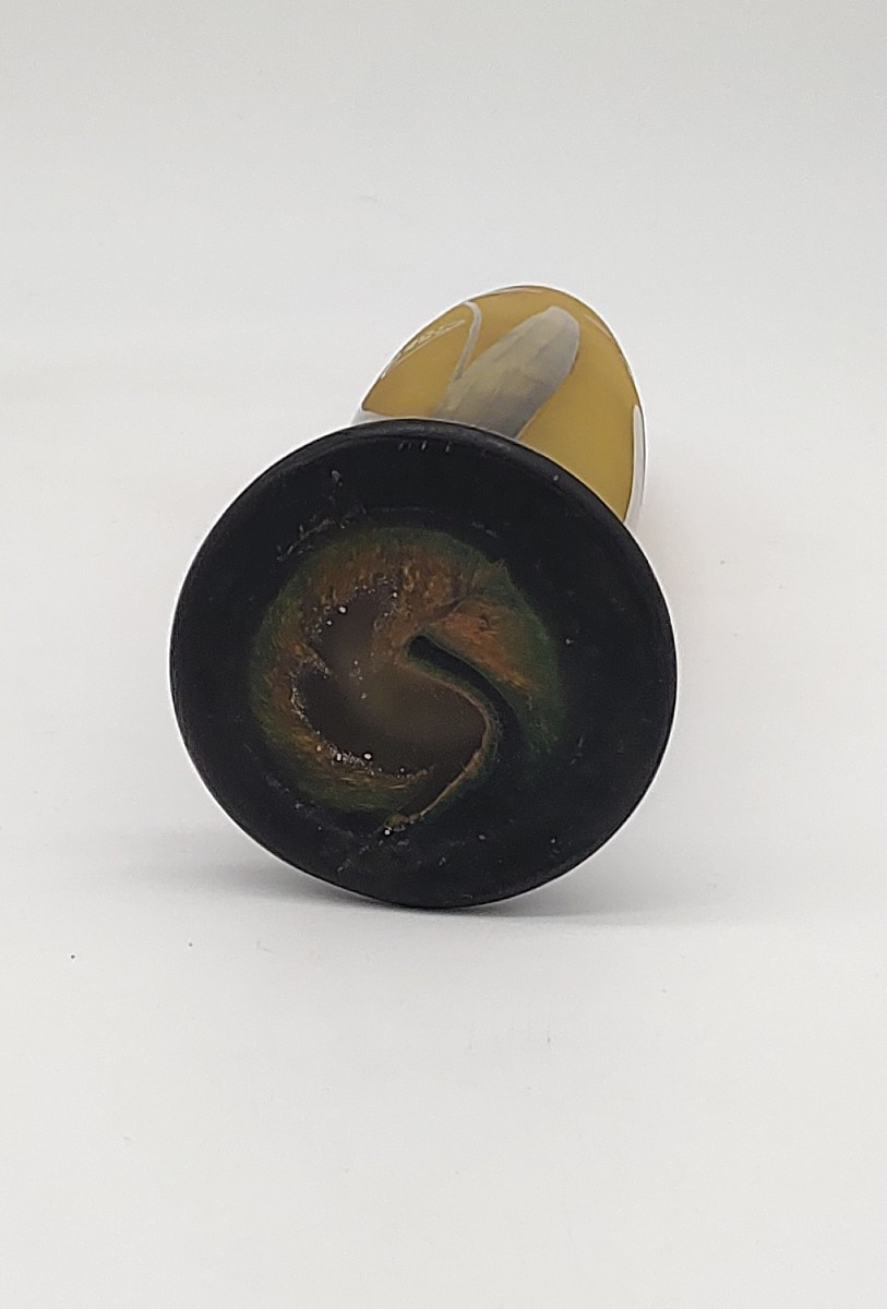 Daum Nancy - Vase Decorated With Freesia Flowers.-photo-7