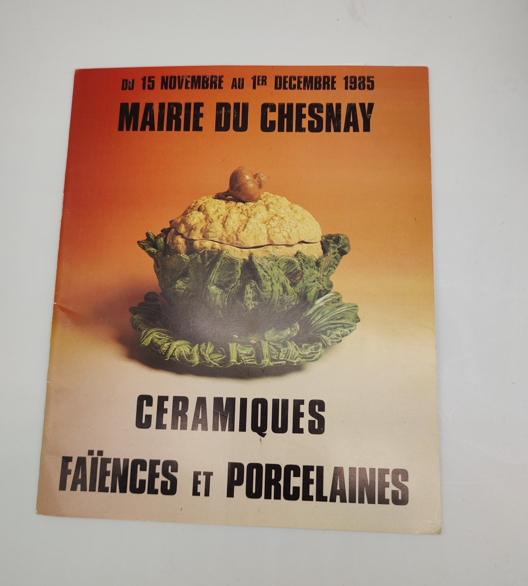 Terrine trompe l'oeil à décor de choux-fleur.-photo-2