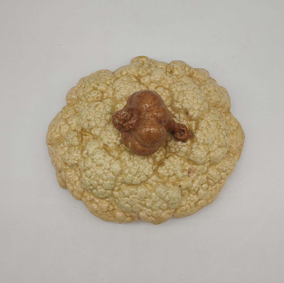 Terrine trompe l'oeil à décor de choux-fleur.-photo-7