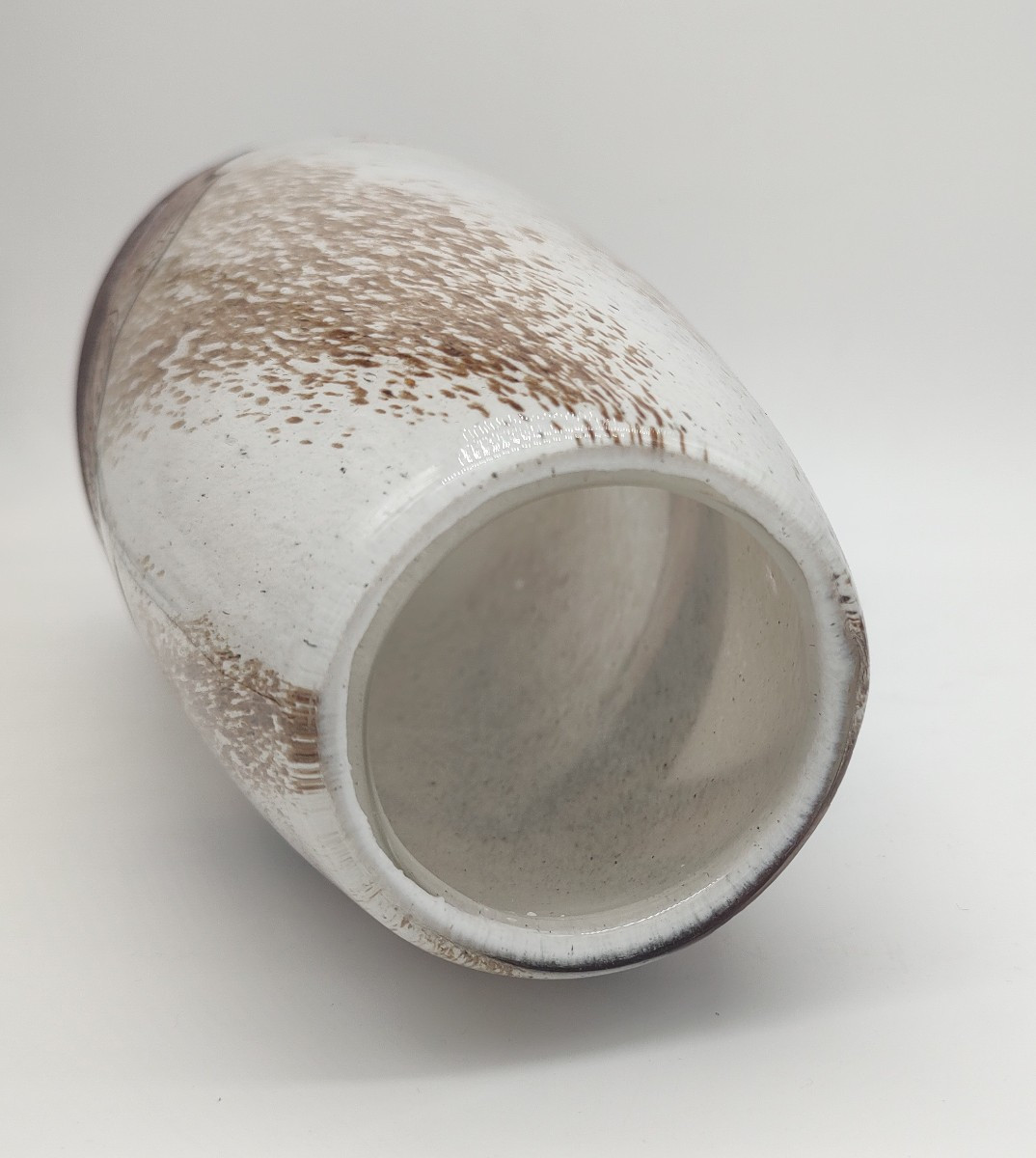 Ets Legras - Glass Vase Decorated With Birds In Flight In The Art Deco Style-photo-4