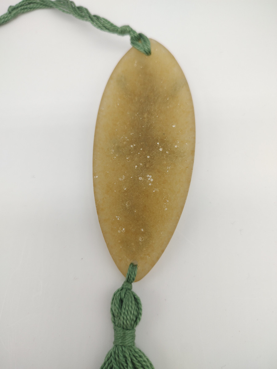 Amalric Walter (1870-1959) -shuttle Pendant Decorated With A Green Lizard On A Yellow Backgroud-photo-5