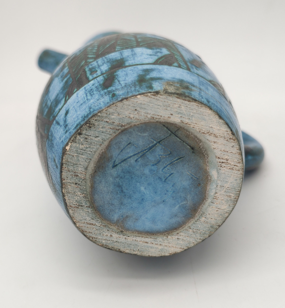 Jacques Blin (1920-1996) - Verseuse Couverte Avec Six Mazagrans à Décor Gravé d'Oiseaux.-photo-4