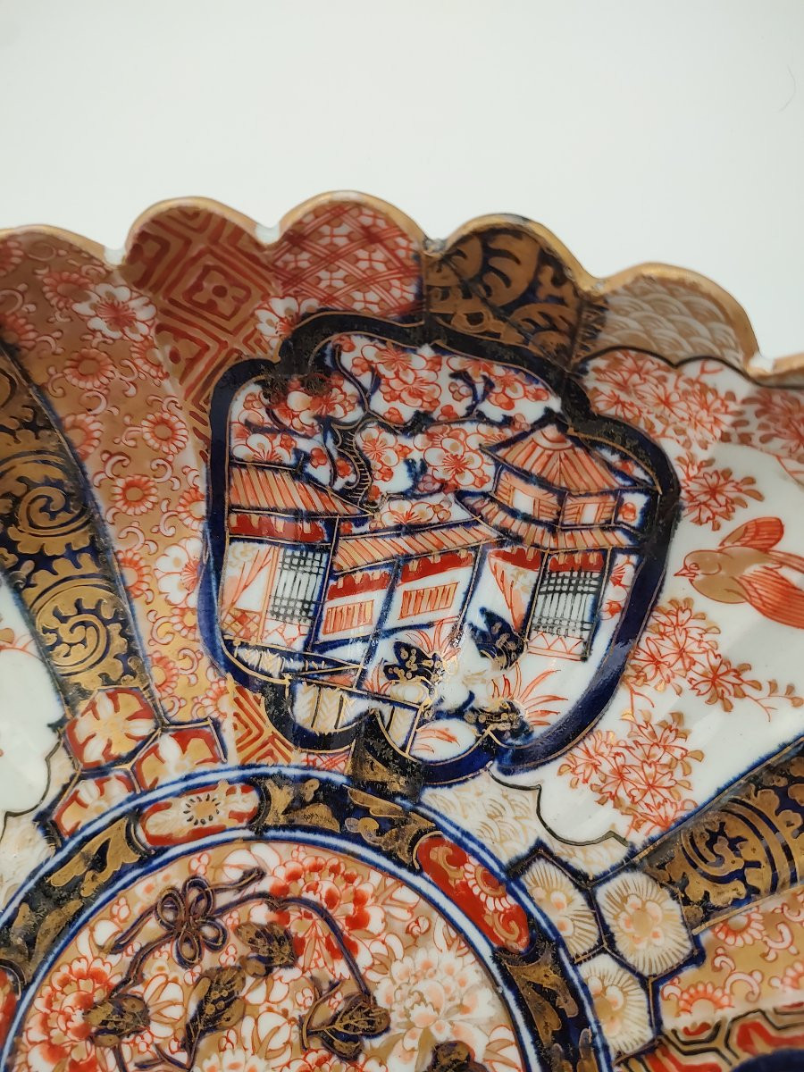 Japon - XIXe siècle - Coupe à décor Imari-photo-4