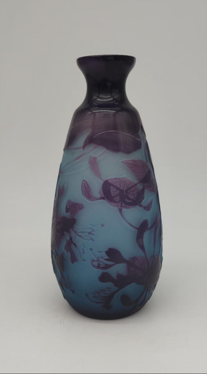 Paul Nicolas Dit d'Argental (1875-1952) - Vase With Orchid Decoration.-photo-3