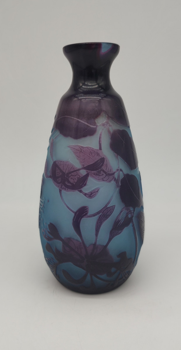Paul Nicolas Dit d'Argental (1875-1952) - Vase With Orchid Decoration.-photo-4