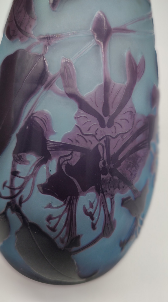 Paul Nicolas Dit d'Argental (1875-1952) - Vase With Orchid Decoration.-photo-3