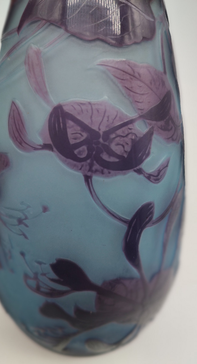 Paul Nicolas Dit d'Argental (1875-1952) - Vase With Orchid Decoration.-photo-4