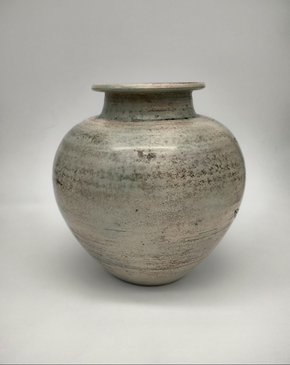 Blin Jacques (1920/1996) - Ball Vase With Bird Design-photo-1